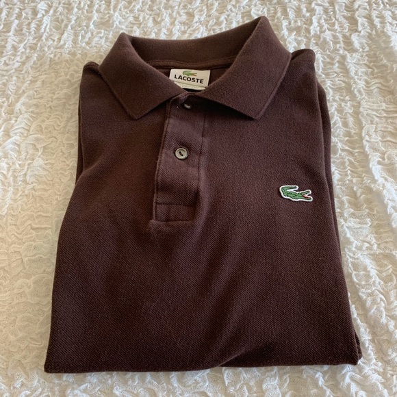 Lacoste Other - Lacoste Men’s Brown Polo Shirt Size 5